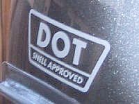 DOT Snell combo decal